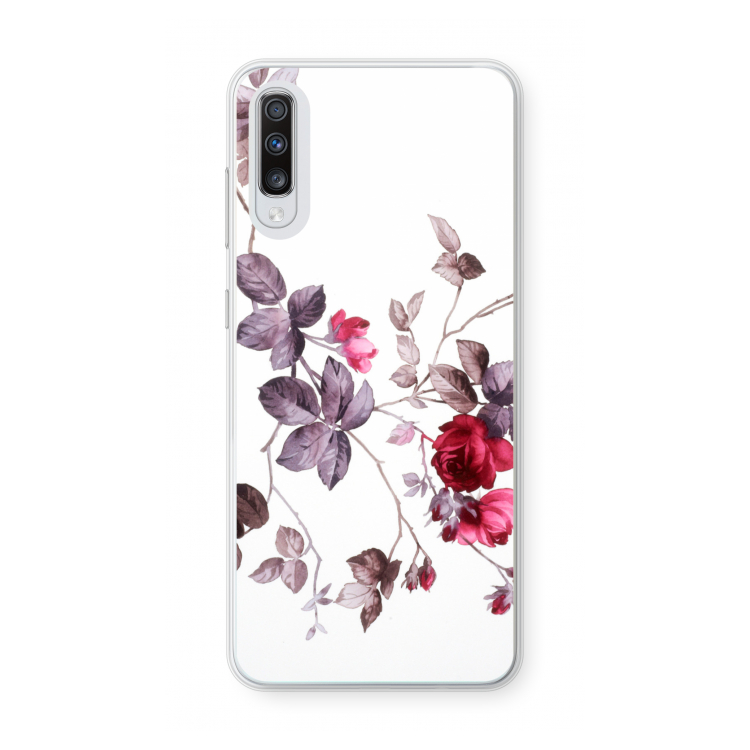 Mooie bloemen: Samsung Galaxy A70 Transparant Hoesje