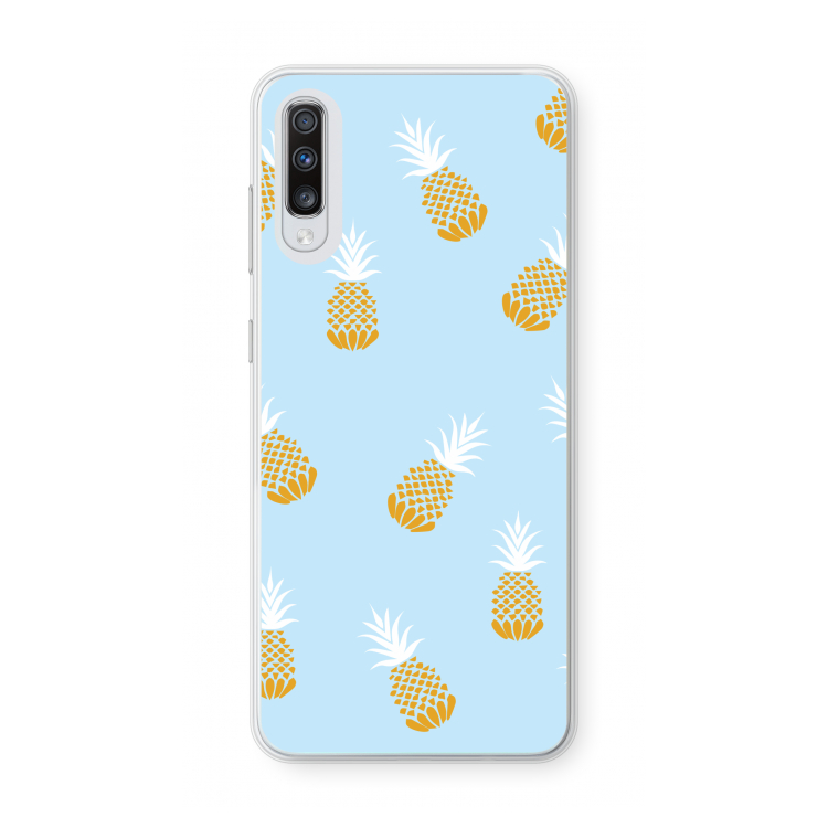 Ananasjes: Samsung Galaxy A70 Transparant Hoesje