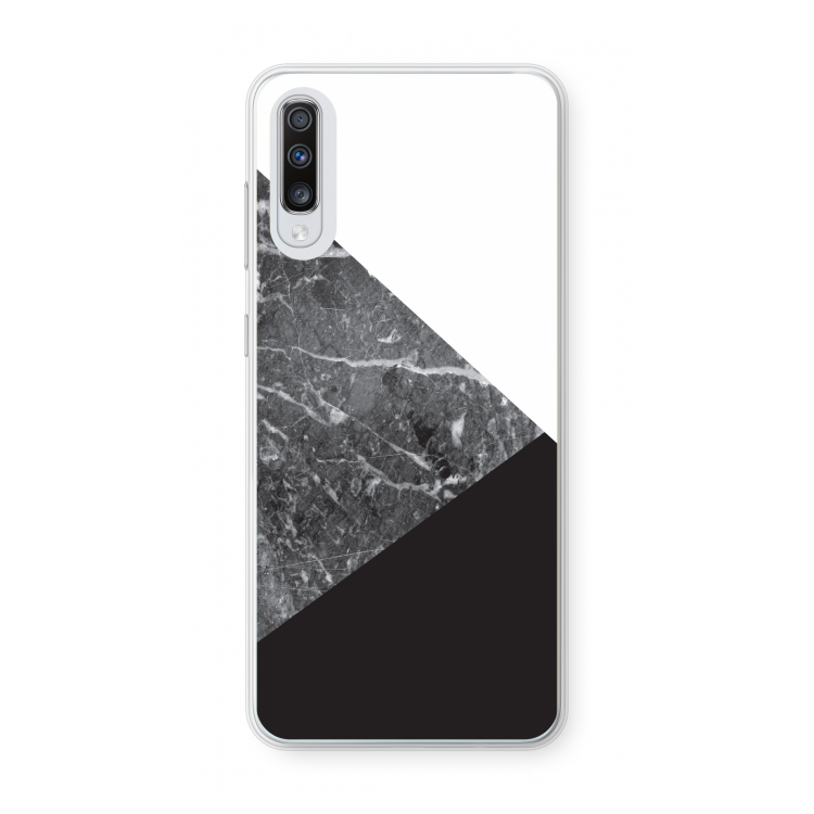 Combinatie marmer: Samsung Galaxy A70 Transparant Hoesje