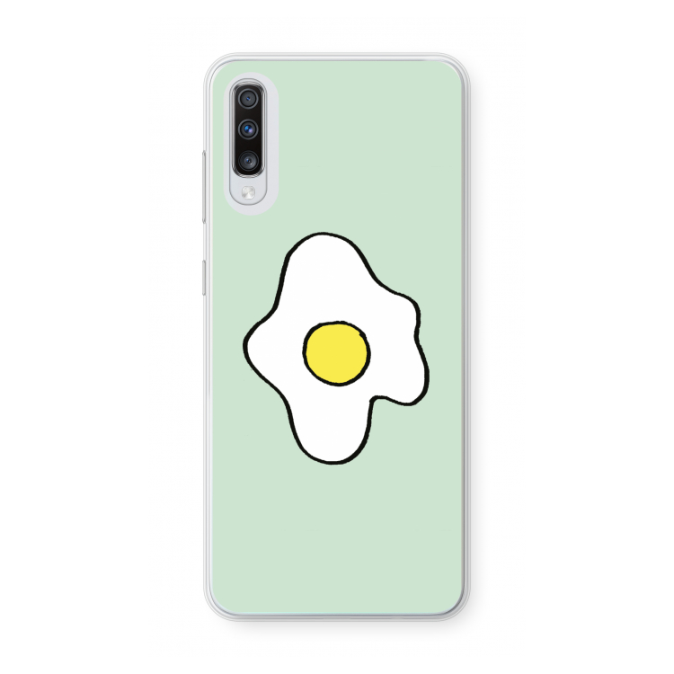 Spiegelei: Samsung Galaxy A70 Transparant Hoesje