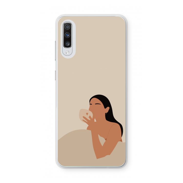Fresh coffee: Samsung Galaxy A70 Transparant Hoesje