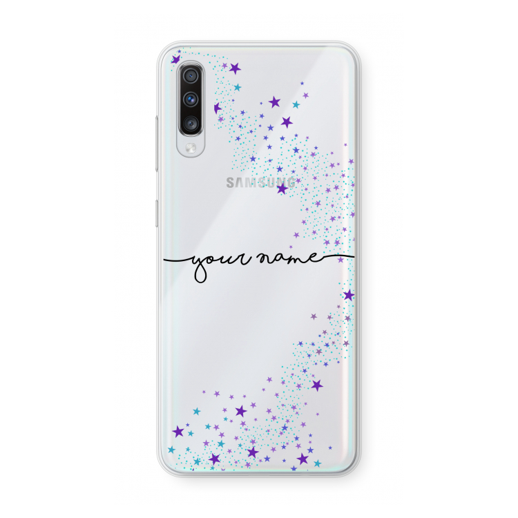 Sterren: Samsung Galaxy A70 Transparant Hoesje
