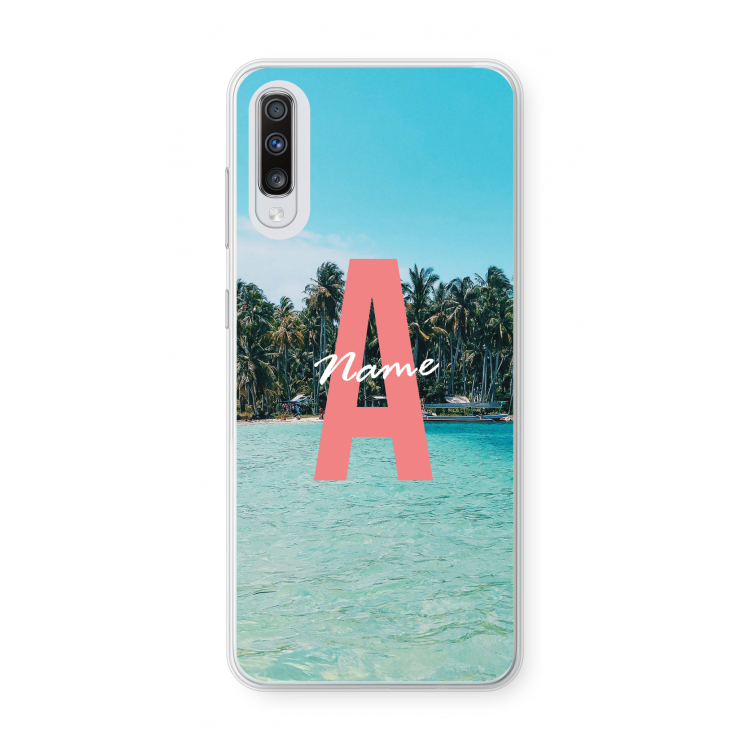 Pacific Dream: Samsung Galaxy A70 Transparant Hoesje
