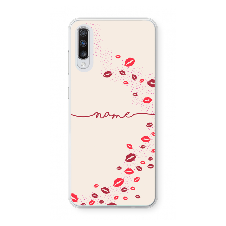 Kusjes: Samsung Galaxy A70 Transparant Hoesje