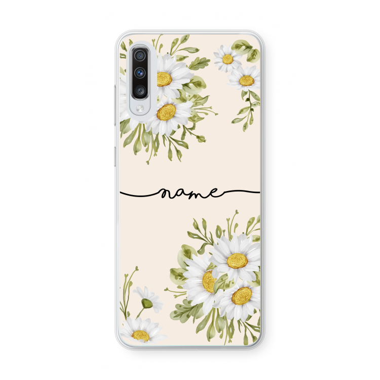 Daisies: Samsung Galaxy A70 Transparant Hoesje