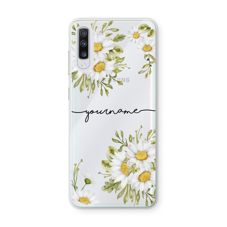 Daisies: Samsung Galaxy A70 Transparant Hoesje