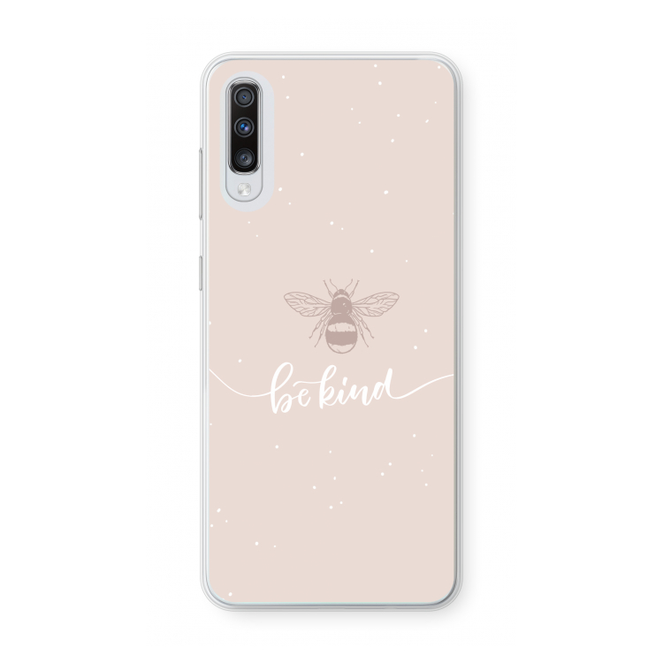 Be(e) kind: Samsung Galaxy A70 Transparant Hoesje