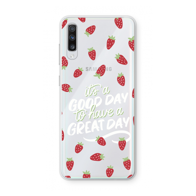 Don't forget to have a great day: Samsung Galaxy A70 Transparant Hoesje