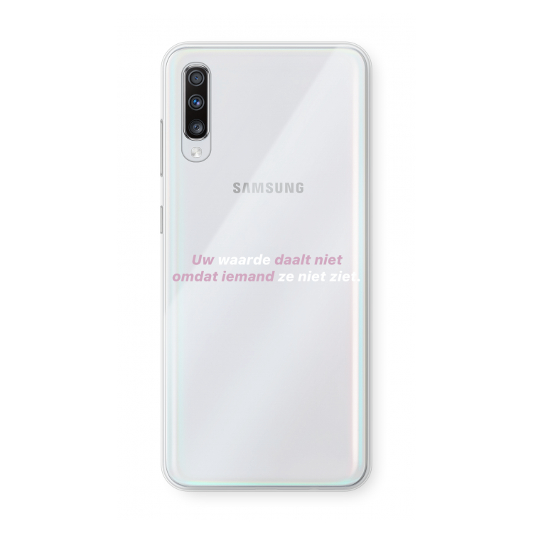 uw waarde daalt niet: Samsung Galaxy A70 Transparant Hoesje