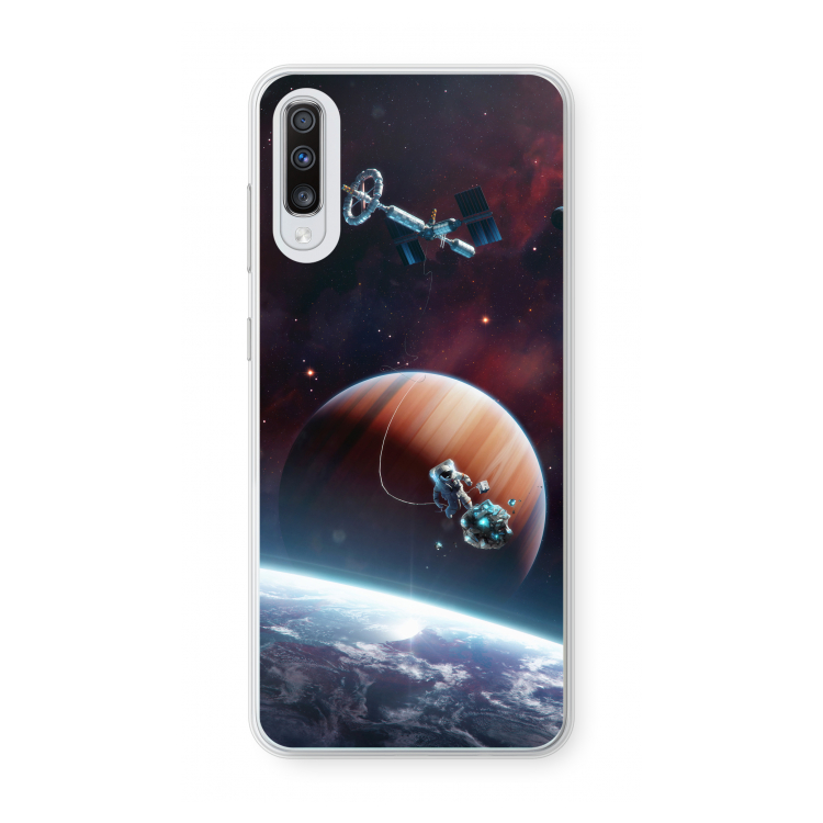 Examiner: Samsung Galaxy A70 Transparant Hoesje