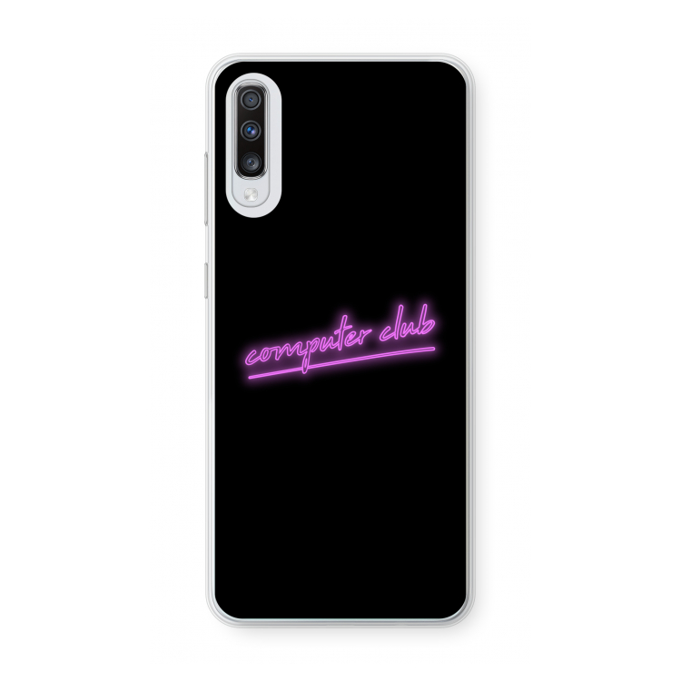 Vice Black: Samsung Galaxy A70 Transparant Hoesje