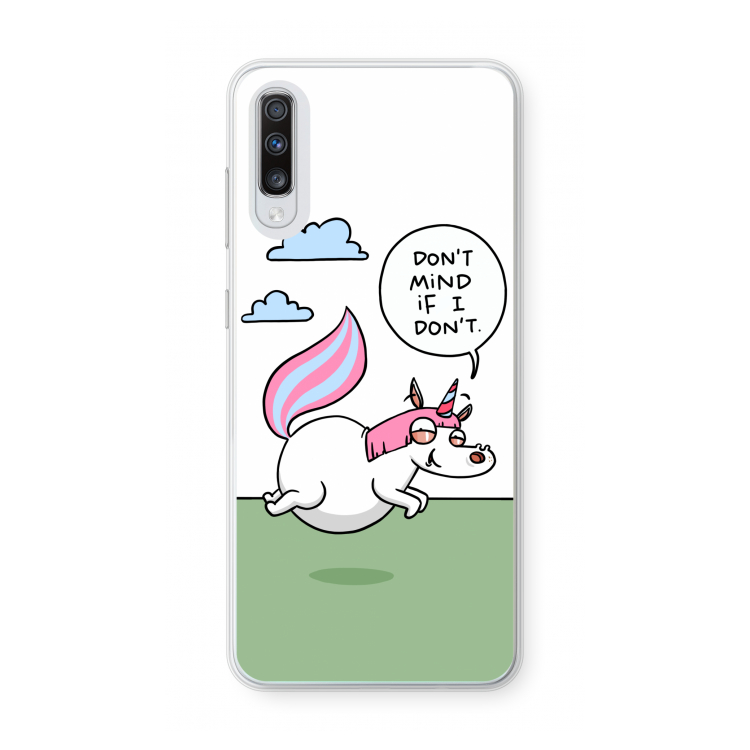 Unicorn: Samsung Galaxy A70 Transparant Hoesje