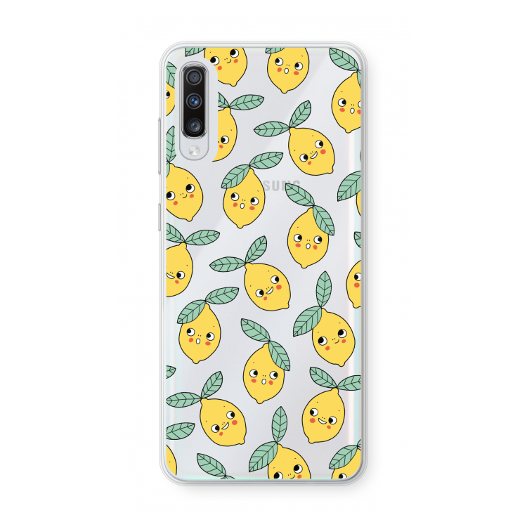 Citroenen: Samsung Galaxy A70 Transparant Hoesje