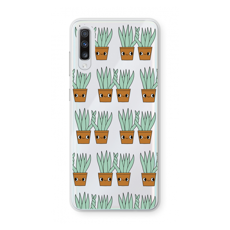 Sansevieria: Samsung Galaxy A70 Transparant Hoesje