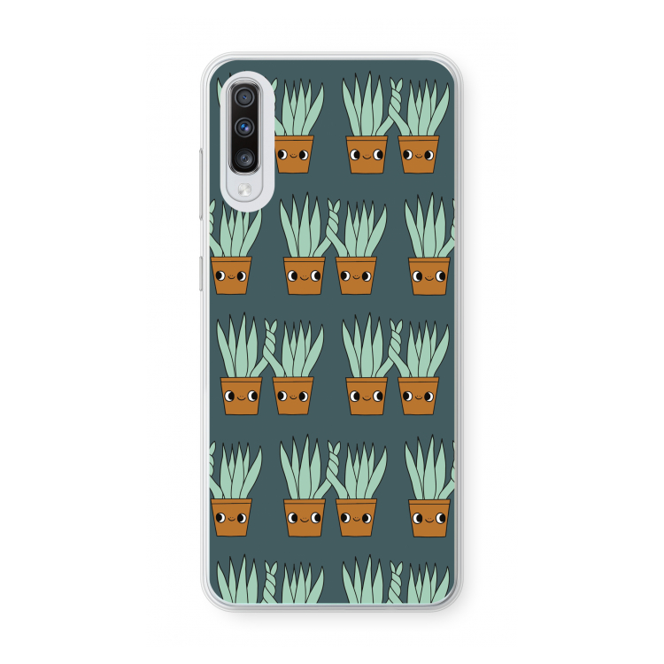 Sansevieria: Samsung Galaxy A70 Transparant Hoesje