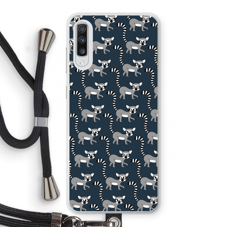 Makis: Samsung Galaxy A70 Transparant Hoesje met koord