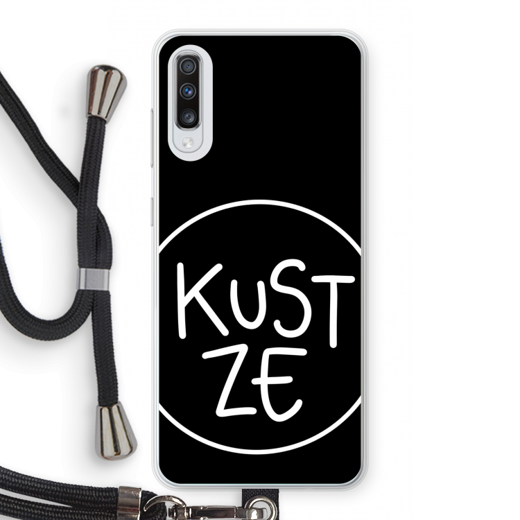 KUST ZE: Samsung Galaxy A70 Transparant Hoesje met koord