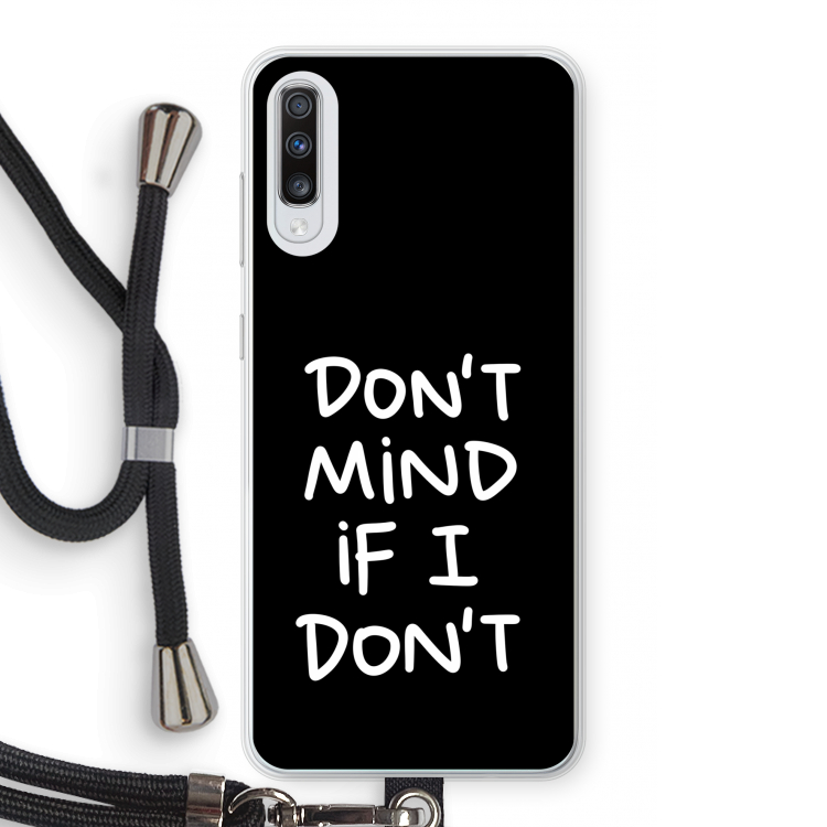 Don't Mind: Samsung Galaxy A70 Transparant Hoesje met koord