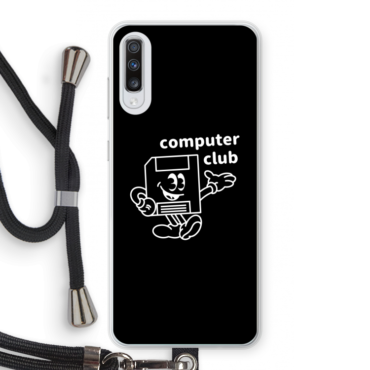 Floppyhead: Samsung Galaxy A70 Transparant Hoesje met koord