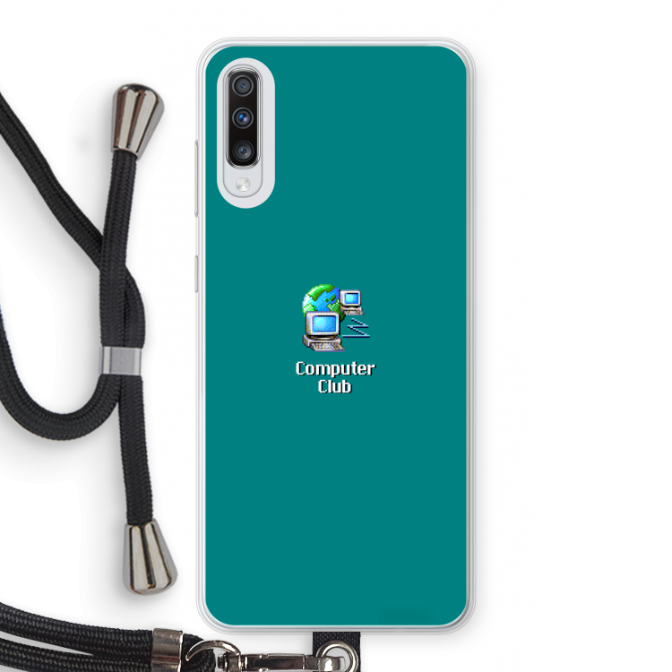 Win98: Samsung Galaxy A70 Transparant Hoesje met koord