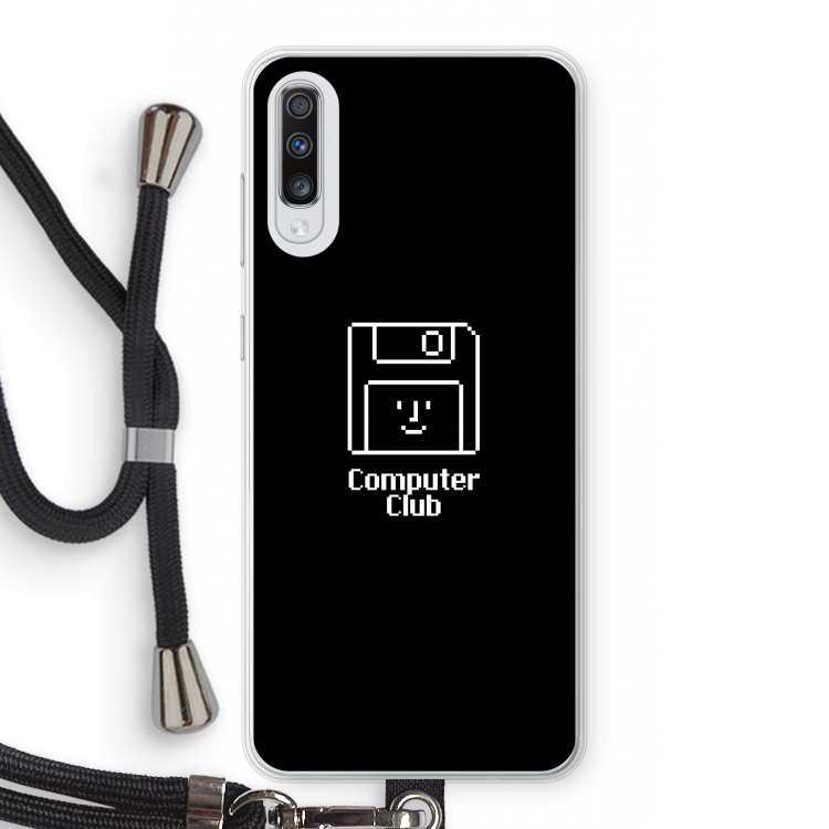 Hello: Samsung Galaxy A70 Transparant Hoesje met koord