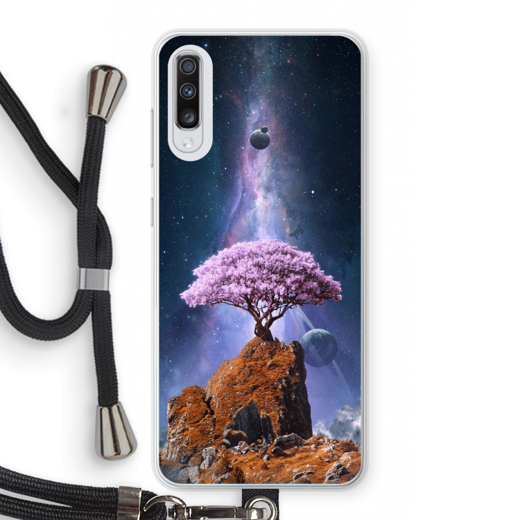 Ambition: Samsung Galaxy A70 Transparant Hoesje met koord