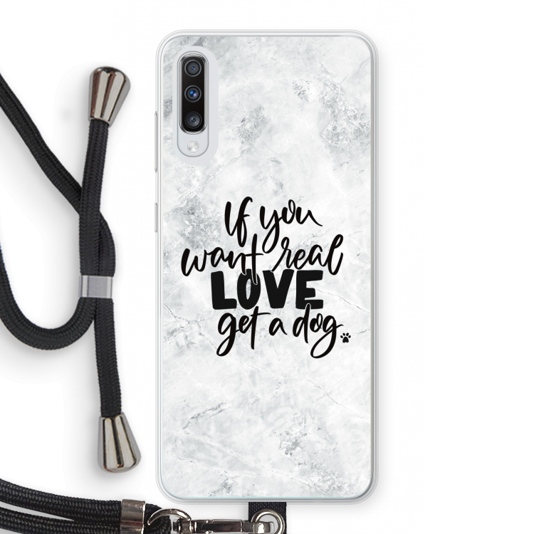 Partner in crime: Samsung Galaxy A70 Transparant Hoesje met koord