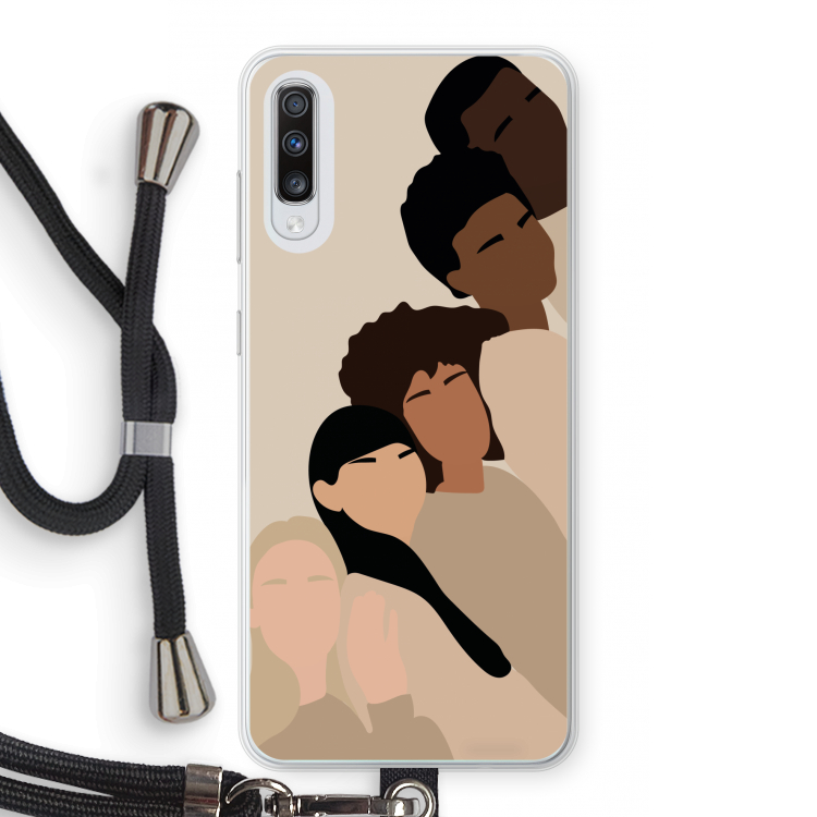 Sweet creatures: Samsung Galaxy A70 Transparant Hoesje met koord