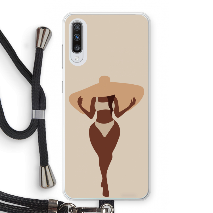 Let's get salty: Samsung Galaxy A70 Transparant Hoesje met koord