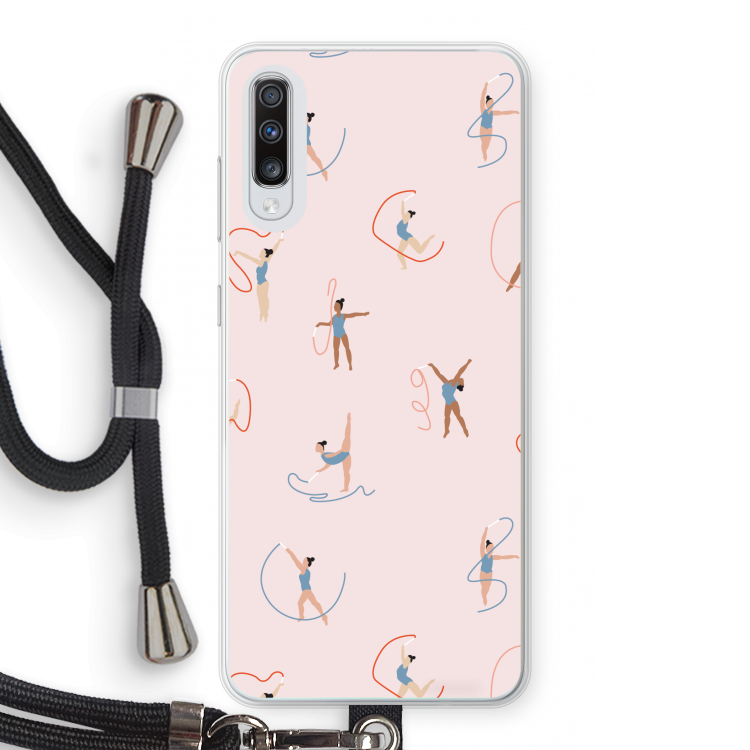 Dancing #3: Samsung Galaxy A70 Transparant Hoesje met koord