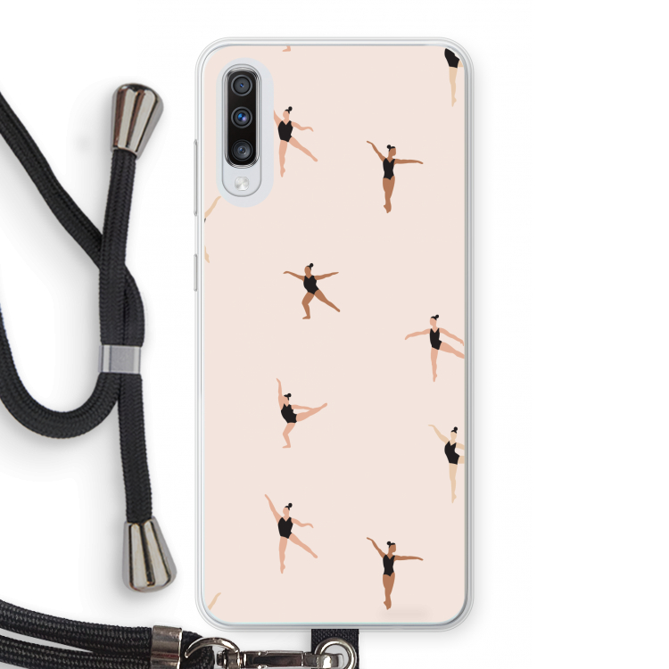 Dancing #1: Samsung Galaxy A70 Transparant Hoesje met koord