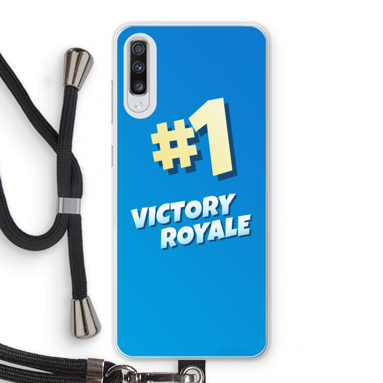 Victory Royale: Samsung Galaxy A70 Transparant Hoesje met koord