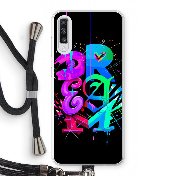 Dream: Samsung Galaxy A70 Transparant Hoesje met koord