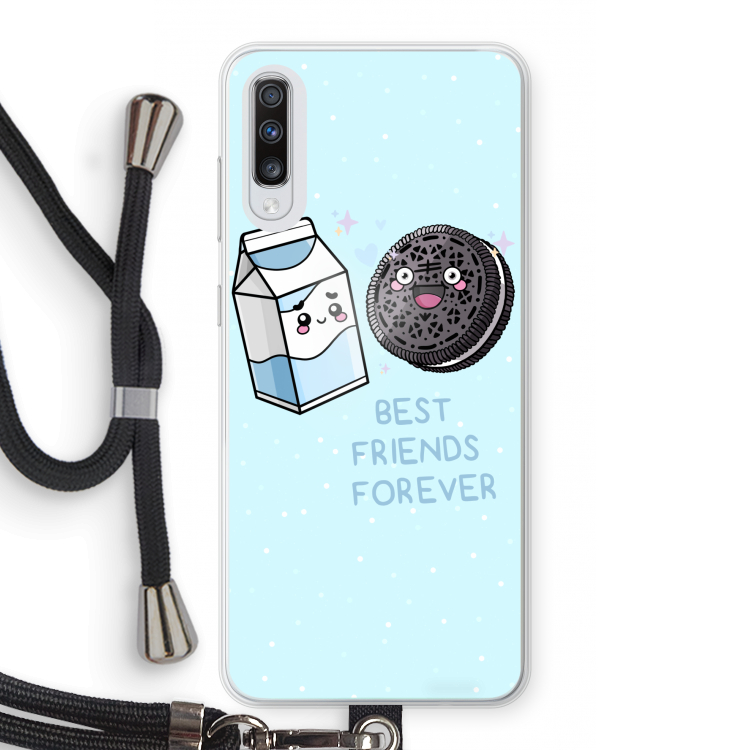Best Friend Forever: Samsung Galaxy A70 Transparant Hoesje met koord