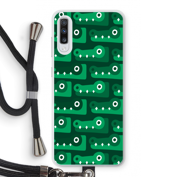 Crocs: Samsung Galaxy A70 Transparant Hoesje met koord