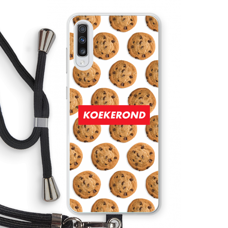 Koekerond: Samsung Galaxy A70 Transparant Hoesje met koord