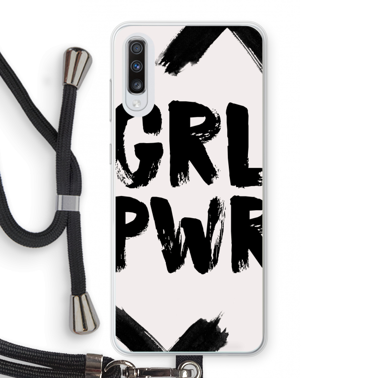 Girl Power #2: Samsung Galaxy A70 Transparant Hoesje met koord