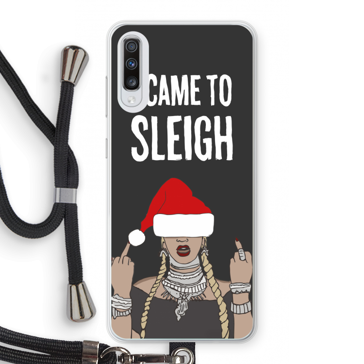 Came To Sleigh: Samsung Galaxy A70 Transparant Hoesje met koord