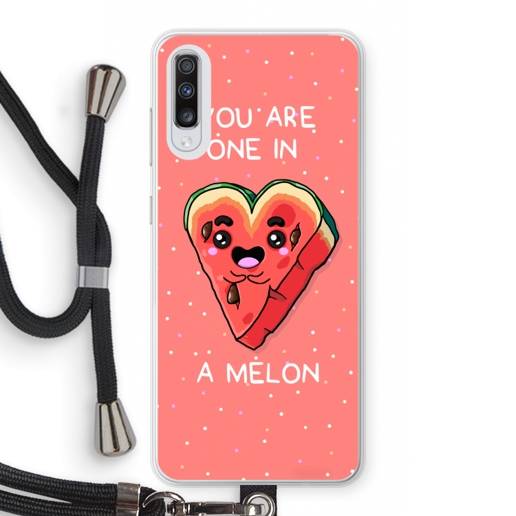 One In A Melon: Samsung Galaxy A70 Transparant Hoesje met koord