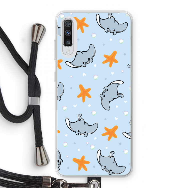 Manta: Samsung Galaxy A70 Transparant Hoesje met koord