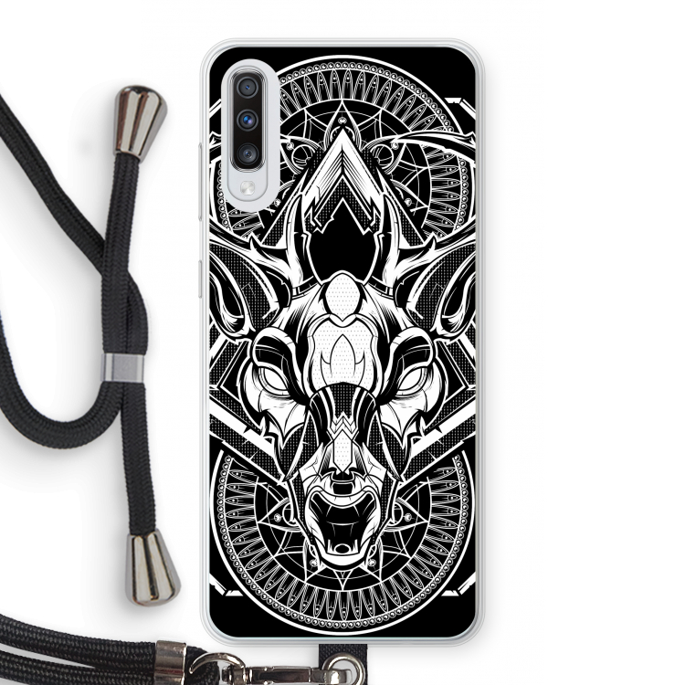 Oh Deer: Samsung Galaxy A70 Transparant Hoesje met koord