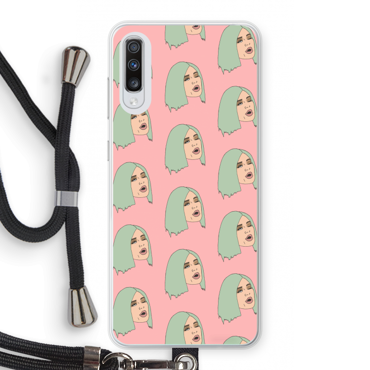 King Kylie: Samsung Galaxy A70 Transparant Hoesje met koord