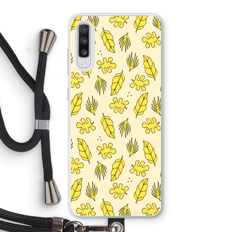 Herfst: Samsung Galaxy A70 Transparant Hoesje met koord