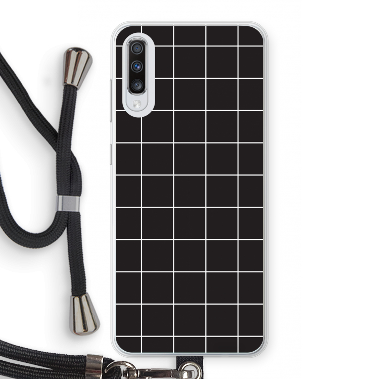 Rooster 2: Samsung Galaxy A70 Transparant Hoesje met koord
