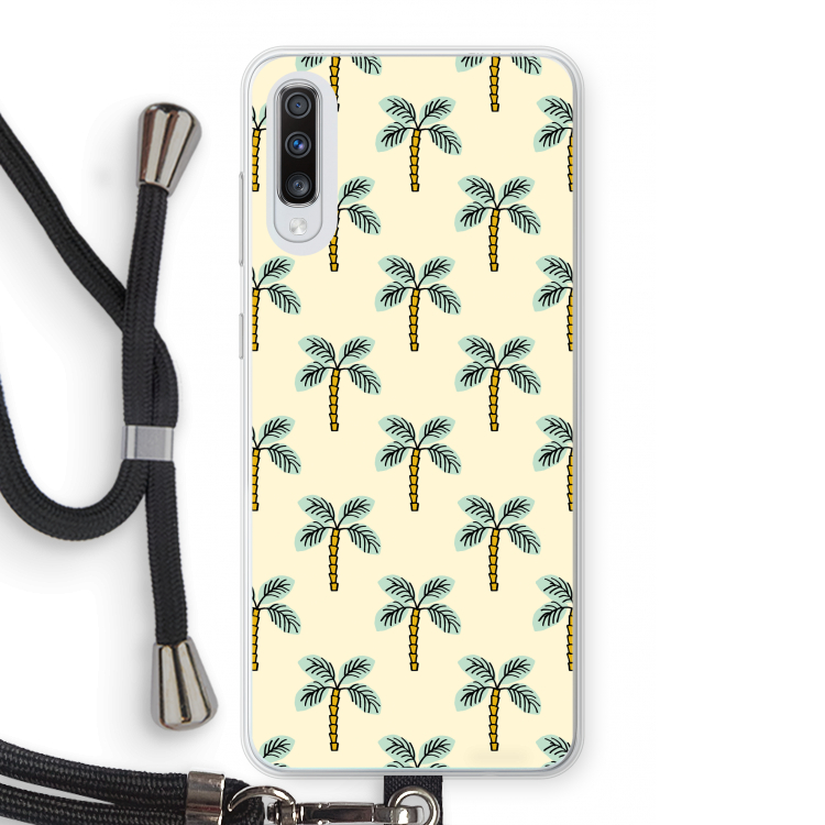 Paradise: Samsung Galaxy A70 Transparant Hoesje met koord