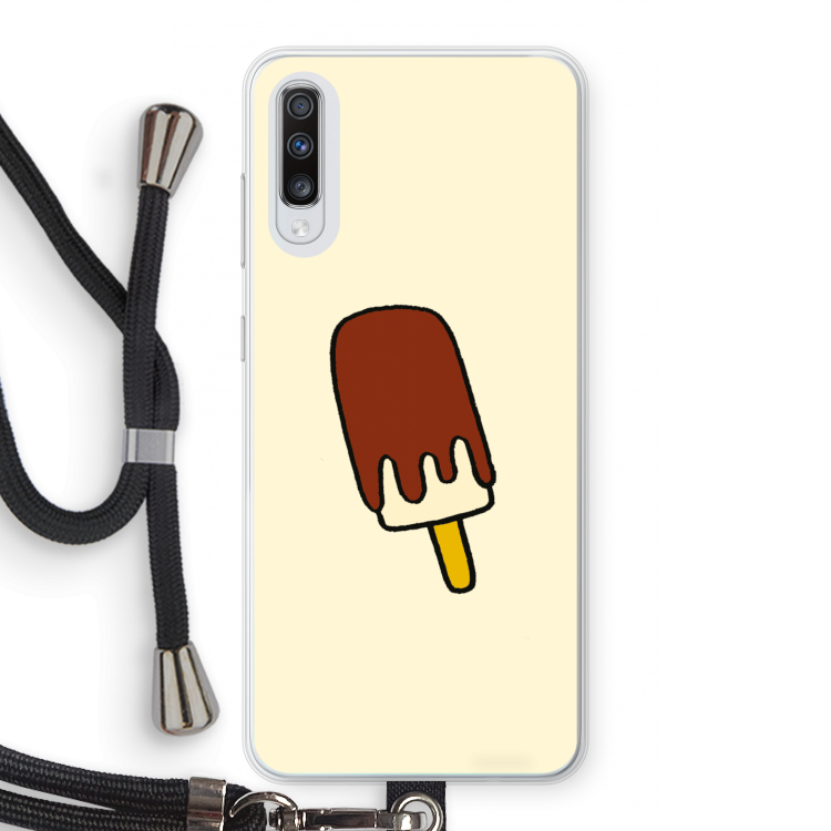 Frisco: Samsung Galaxy A70 Transparant Hoesje met koord