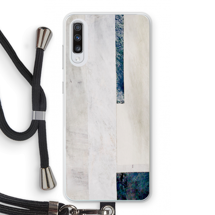 Meet you there: Samsung Galaxy A70 Transparant Hoesje met koord