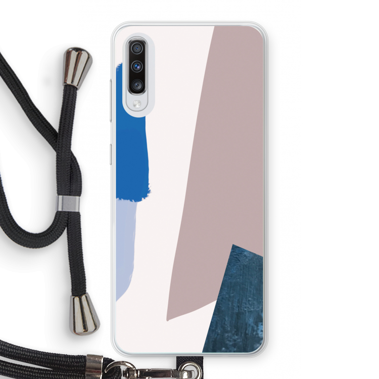 Lapis: Samsung Galaxy A70 Transparant Hoesje met koord