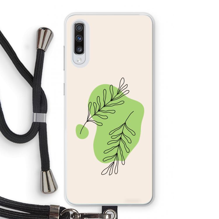 Beleaf in you: Samsung Galaxy A70 Transparant Hoesje met koord