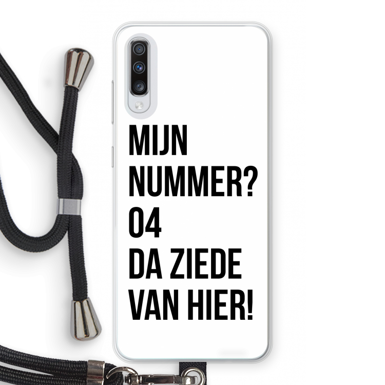 Da ziede van hier: Samsung Galaxy A70 Transparant Hoesje met koord